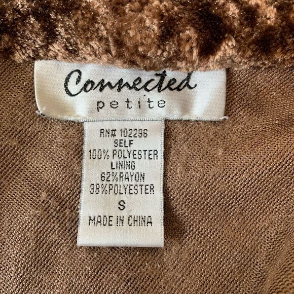 Connected Brown Teddy Bear Coat Jacket S Hippie Boho Bohemian - Picture 4 of 6